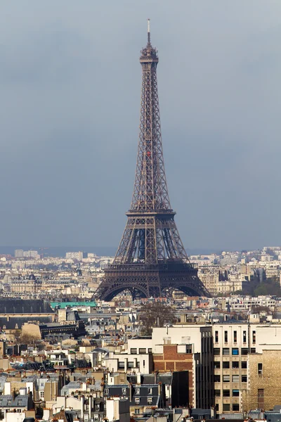 Eiffel Tower and roofs of Paris — Stock Photo, Image