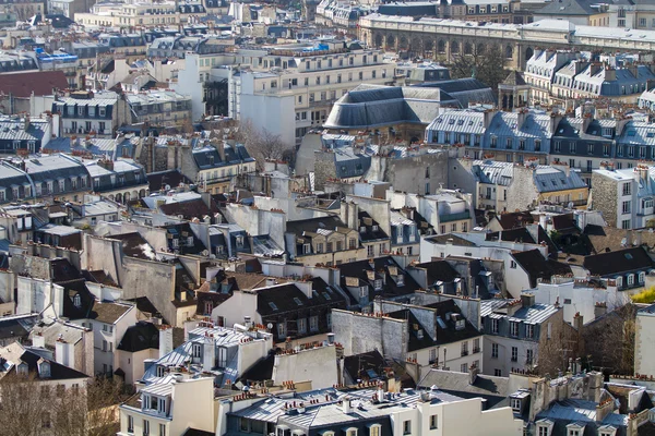 Aerial view of Paris roofs — Stock Photo, Image