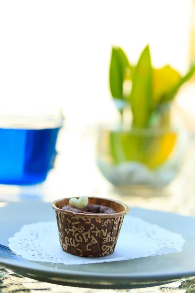 Yummy Chocolat cupcake — Stock Photo, Image