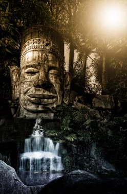 bayons Angkor wat şelale