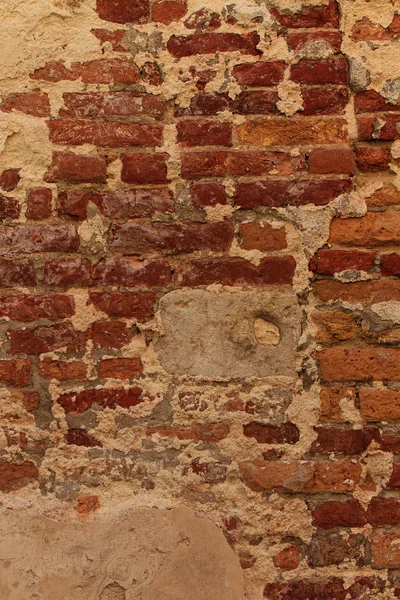 Closeup staré cihlové zdi — Stock fotografie