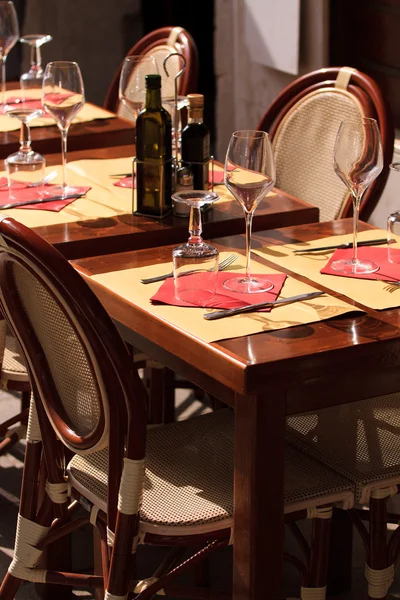 Restaurant im Freien in Venedig — Stockfoto