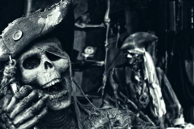 Skeleton Pirates Portrait clipart