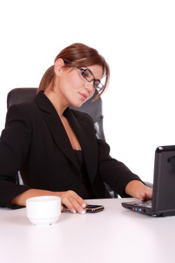 çekici genç iş kadını