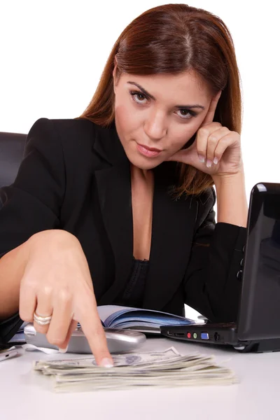 Joven atractiva mujer de negocios — Foto de Stock