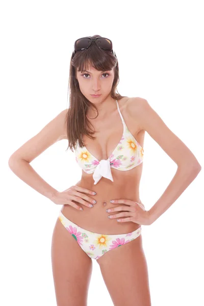 Mooie bikini model — Stockfoto