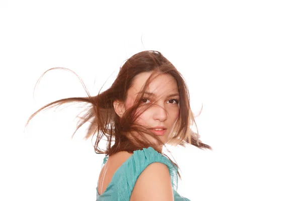 Retrato de una mujer fresca y encantadora — Foto de Stock