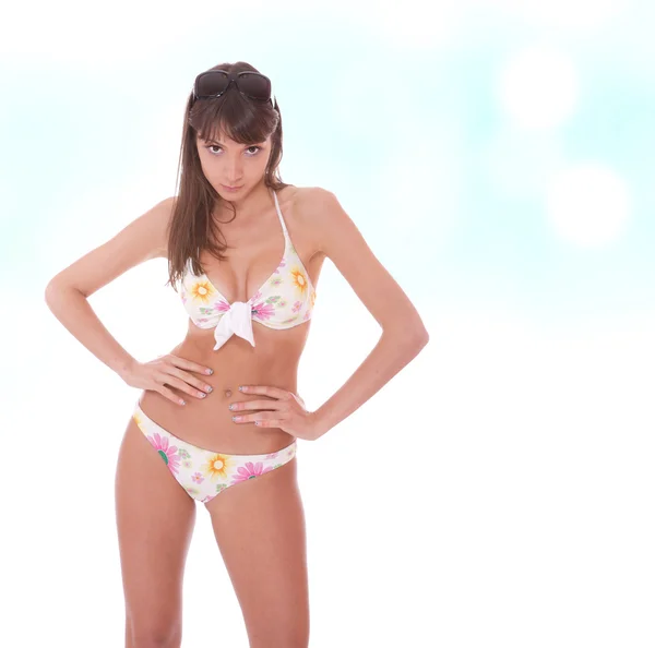 Sexig bikini modell — Stockfoto