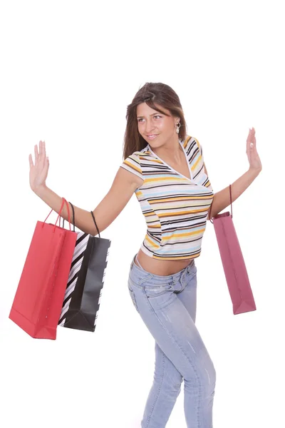 Shopping bella donna — Foto Stock