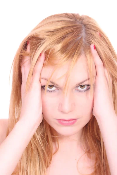 Retrato de uma mulher fresca e adorável — Fotografia de Stock