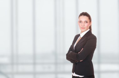 Ofiste başarılı bir iş kadını.