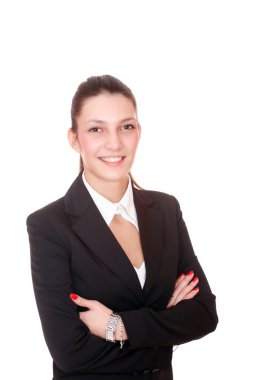 Çekici bir iş kadınının portresi..