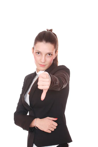 Retrato de una joven atractiva mujer de negocios. —  Fotos de Stock