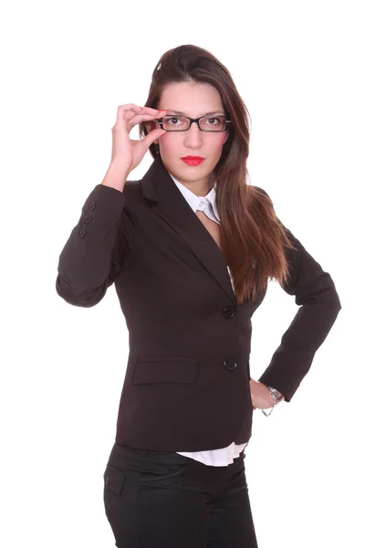 Retrato de una joven atractiva mujer de negocios. —  Fotos de Stock