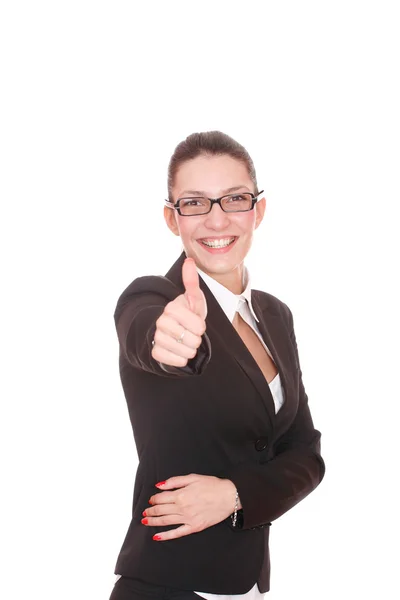 Retrato de una joven atractiva mujer de negocios. —  Fotos de Stock