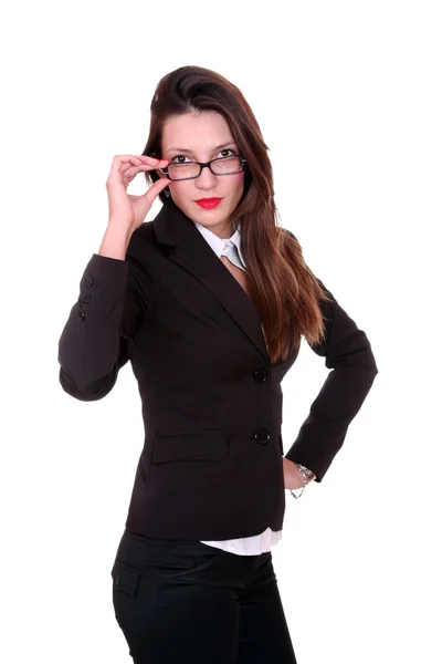 Retrato de una joven atractiva mujer de negocios. —  Fotos de Stock