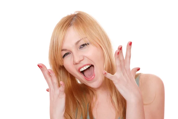 Portrait of a fresh and lovely woman — Stock Photo, Image