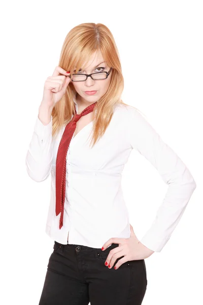 Portrait of a young attractive business woman. Stock Photo
