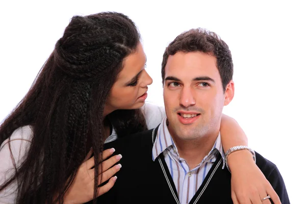 Young couple standing together — Stock Photo, Image