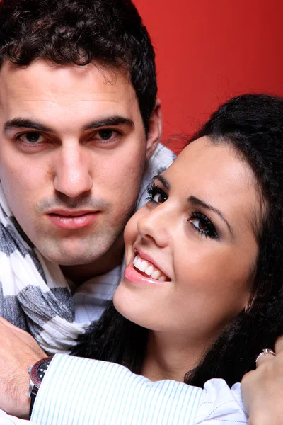 Closeup of couple at home — Stock Photo, Image