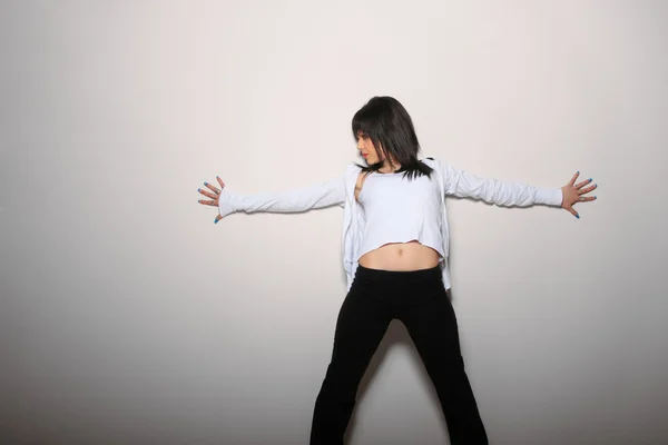 Hip-hop estilo adolescente bailando —  Fotos de Stock