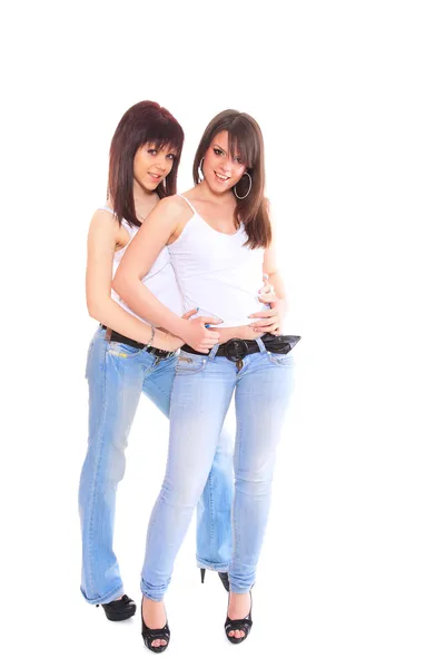 Two young beautiful women — Stock Photo, Image