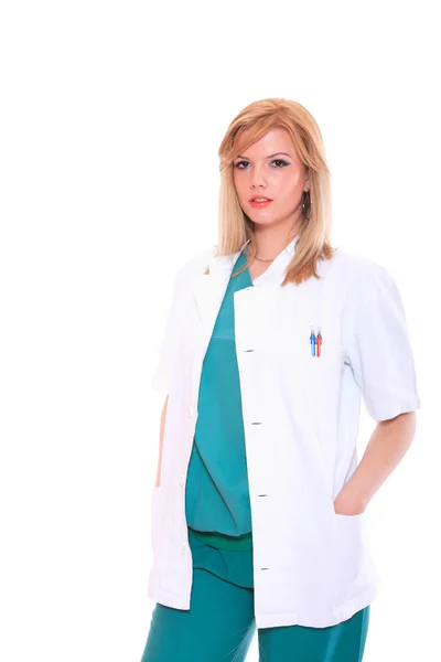 Médico feminino isolado — Fotografia de Stock