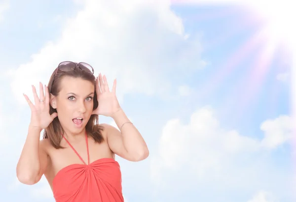 Retrato de una joven feliz — Foto de Stock