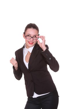 Çekici bir iş kadınının portresi..