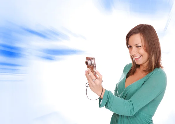 Woman talking a picture — Stock Photo, Image