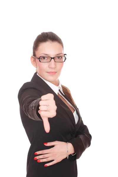 Retrato de una joven atractiva mujer de negocios. —  Fotos de Stock