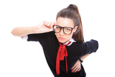 Güzel iş kadını.