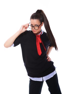 Güzel iş kadını.