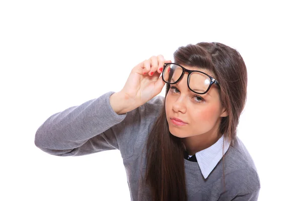 Woman with glasses — Stock Photo, Image