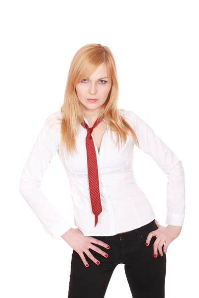 Portrait of a young attractive business woman. Stock Picture