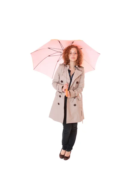 Woman holding an umbrella — Stock Photo, Image