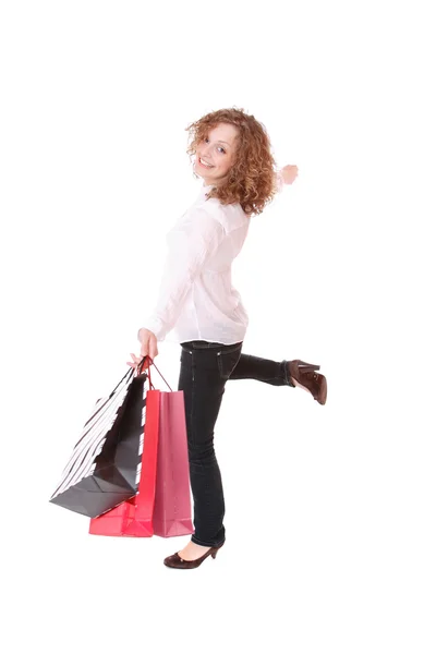 Shopping bella donna — Foto Stock