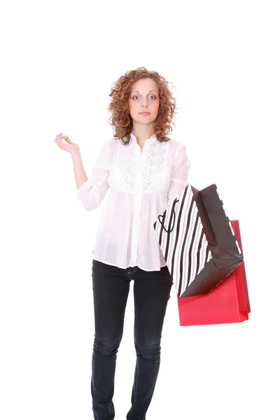 Shopping pretty woman — Stock Photo, Image