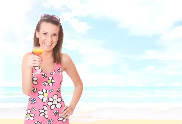 Portrait of a young happy woman — Stock Photo, Image