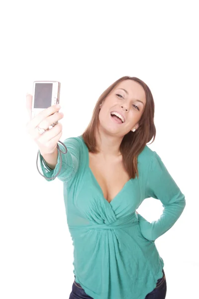 Woman talking a picture — Stock Photo, Image