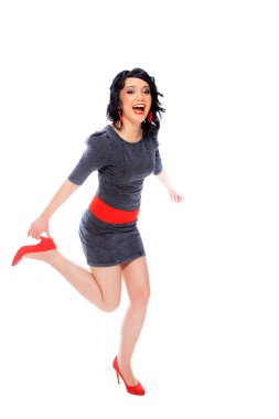 Genç güzel kadın.