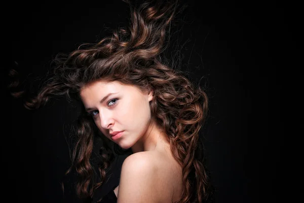 Retrato de mulher de glamour jovem. Estúdio — Fotografia de Stock