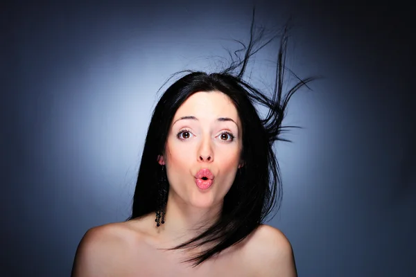 Young glamour woman portrait. Studio shot — Stock Photo, Image