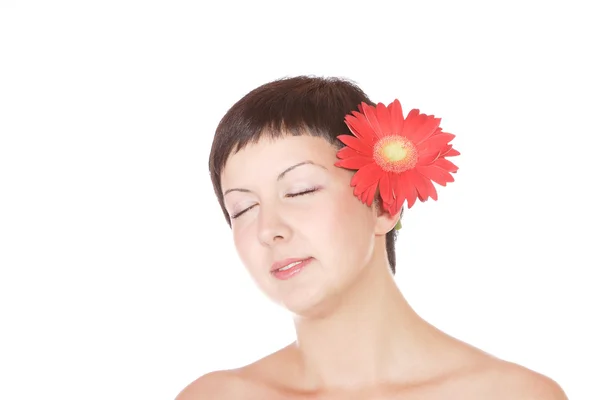 Portrait of beautiful woman before spa — Stock Photo, Image