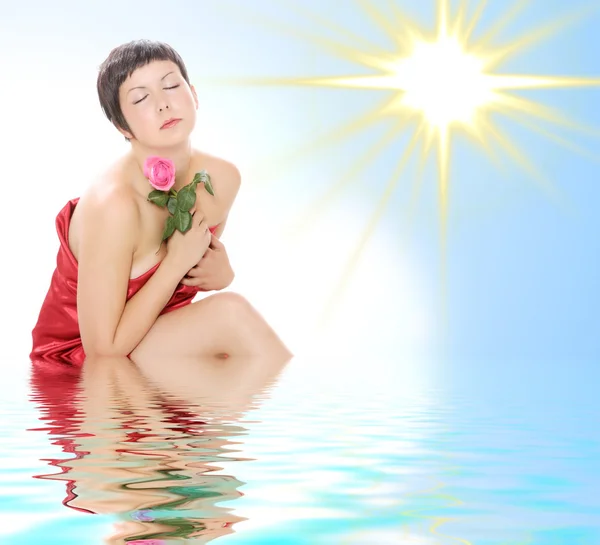 Woman getting spa treatment — Stock Photo, Image