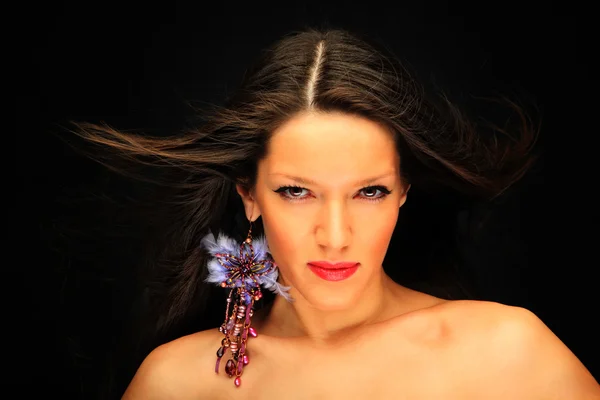 Young glamour woman portrait. Studio shot — Stock Photo, Image