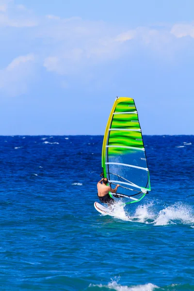 Windsurfing in Zakythos — Stock Photo, Image