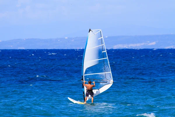 Windsurf en Zakythos — Foto de Stock