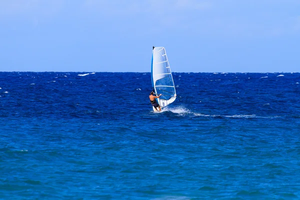 Windsurfing in Zakythos — Stock Photo, Image