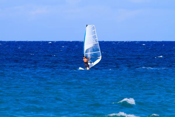 Windsurfing v ze Zakynthosu — Stock fotografie